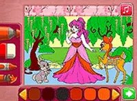 Color Me Princess Online Coloring Game - Coloring Game