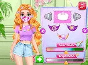 DIY Princesses Face Mask Dress Up Game