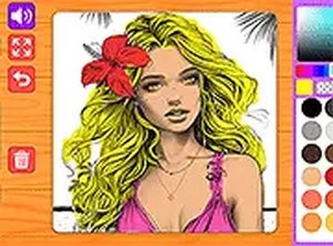 Charming Girls Coloring Online Game