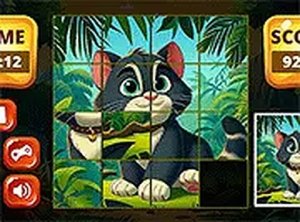 Cat Puzzle Slider Online Puzzle Game