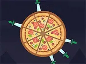 Knife Hit Pizza Online Game