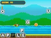 Flappy Parrot with Create Words Online Word Game
